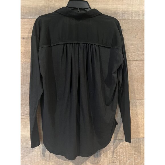 Splendid Paige black jersey Tie Front Shirt - XS NWOT - Picture 5 of 7